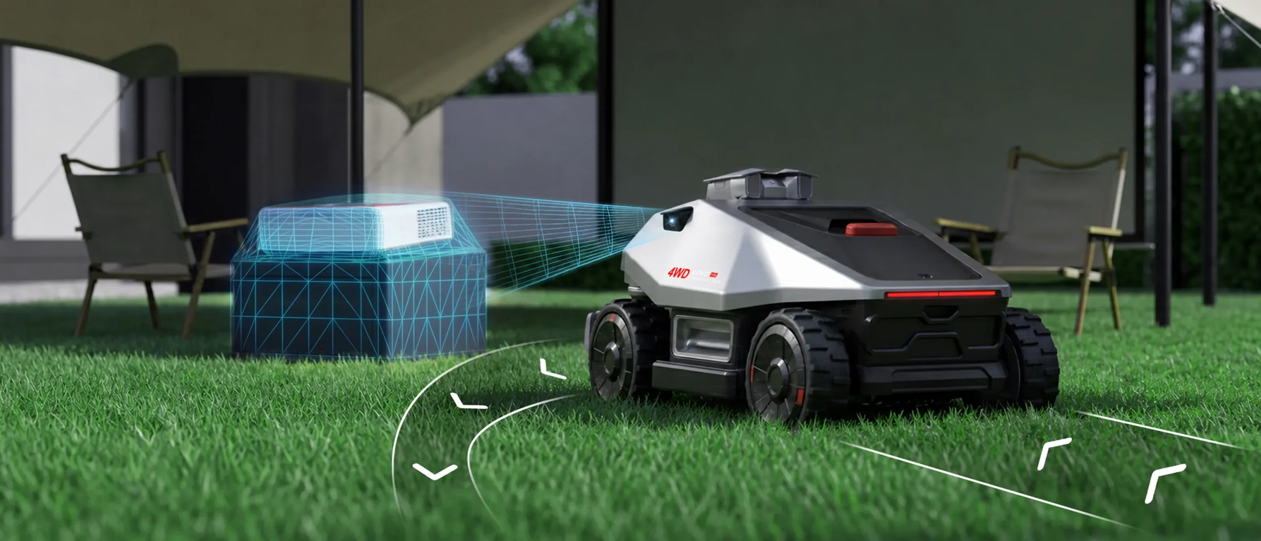 QuadVision detects uneven yard items