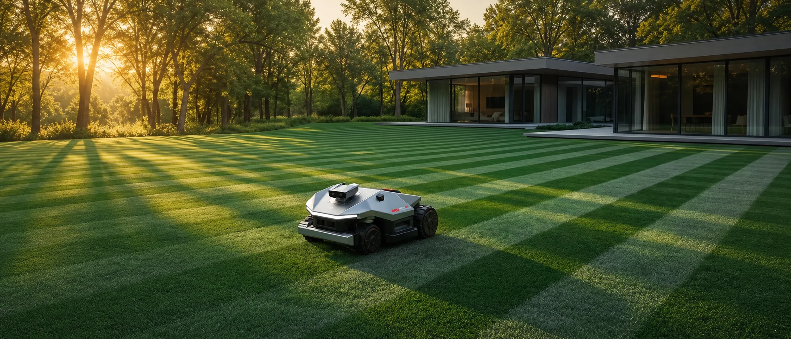 Custom mowing stripe map